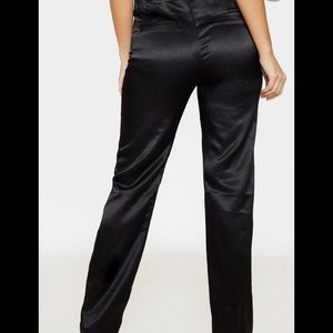 🖤Black Satin Trouser Pants
